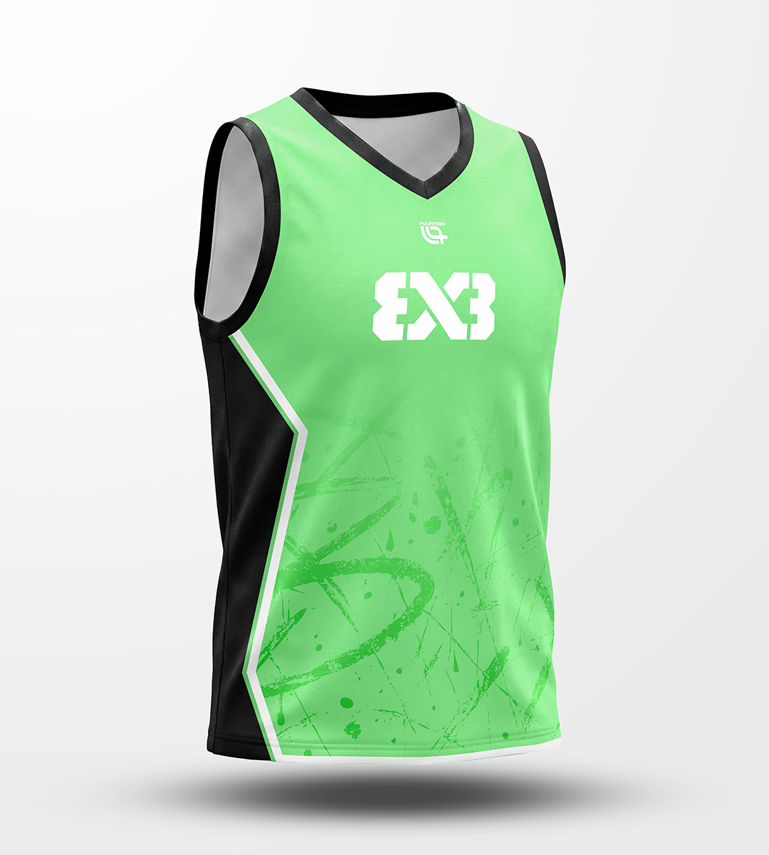 FIBA 3x3 Kids Replica Jersey Green
