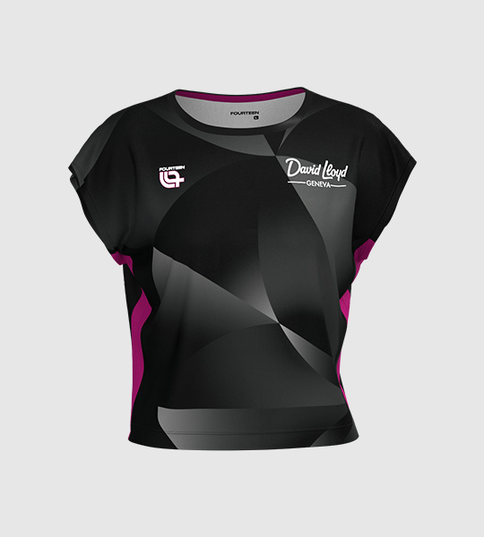 Country Club Geneva  Women Performance Crop Top Shirt